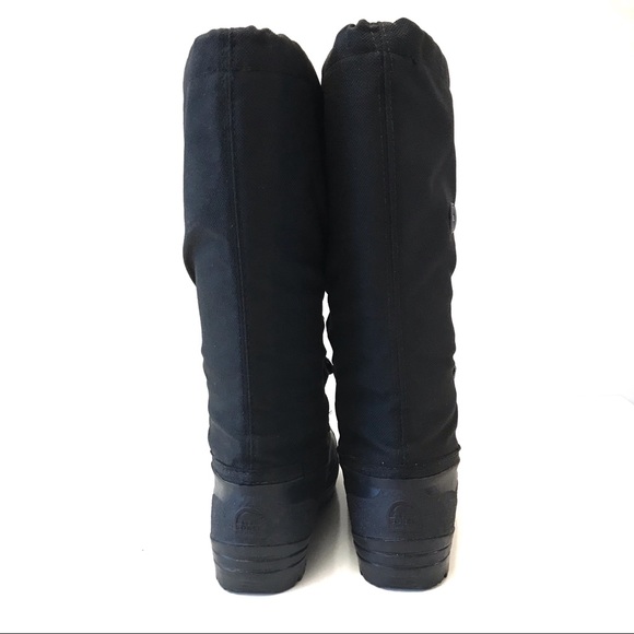 Sorel snowlion black winter / snow tall boots size 6 - Picture 6 of 10